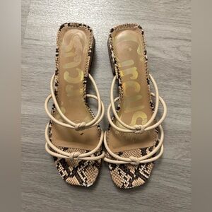 Circus by Sam Edelman Snakeskin Sandals